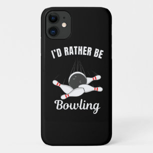 Capa Para iPhone 11 Eu preferiria estar jogando boliche