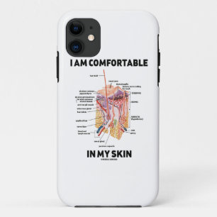 Capa Para iPhone 11 Eu sou confortável em minha pele (as camadas