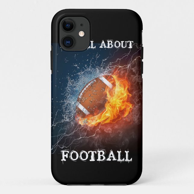 Capa Para iPhone 11 Eu sou TODA SOBRE O FUTEBOL (Verso)