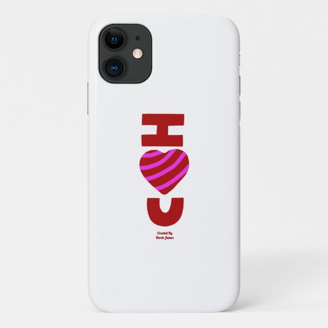 Capa Para iPhone 11 Eu Te Amo No Caso Do Apple iPhone 11 (Verso)