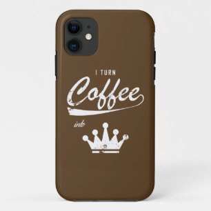 Capa Para iPhone 11 Eu Transformo Café Em KOMs