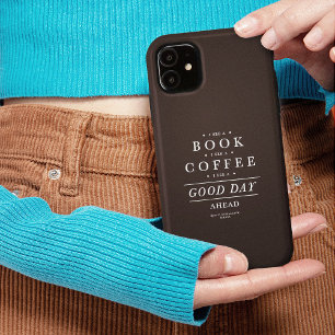 Capa Para iPhone 11 Eu vejo um café de livro no bom dia