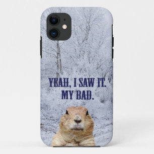 Capa Para iPhone 11 Eu Vi O Dia Do Marmoto