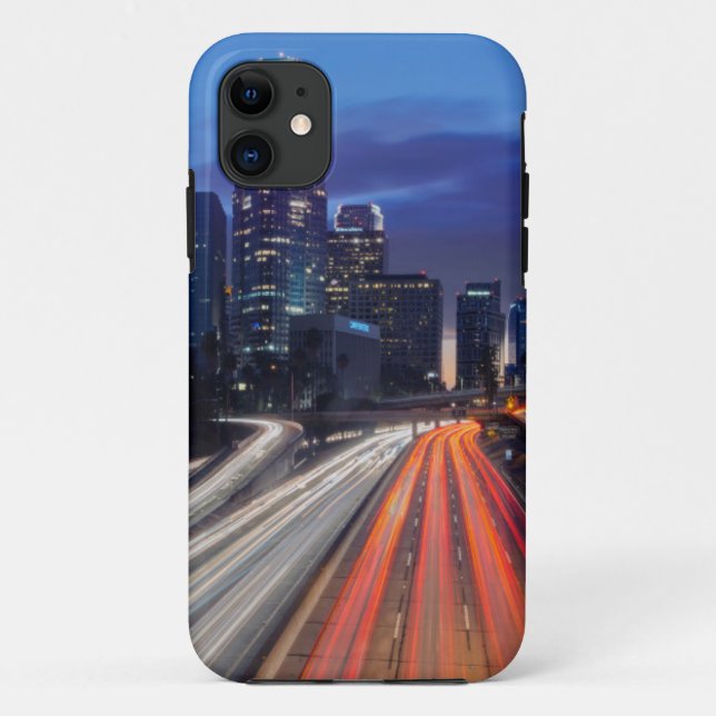 Capa Para iPhone 11 EUA, Califórnia, Los Angeles, 110 Freeway (Verso)