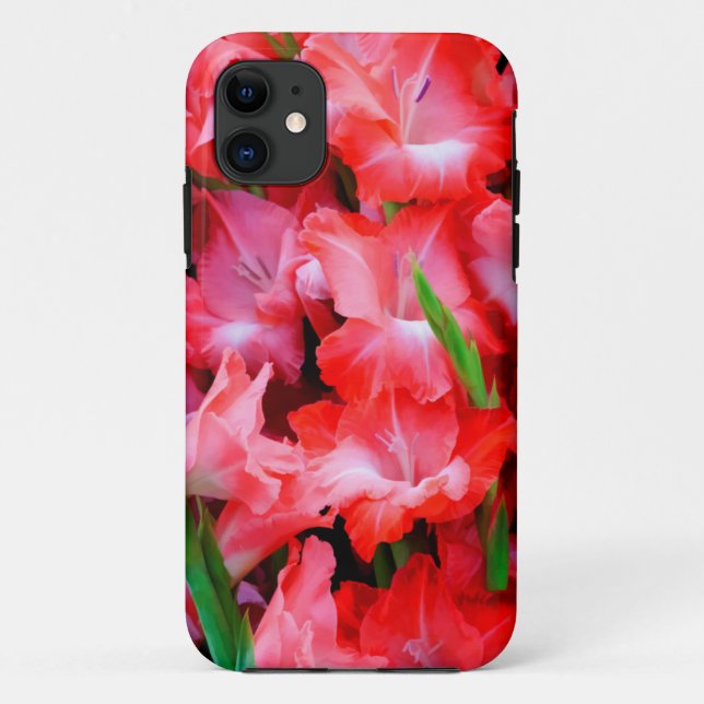 Capa Para iPhone 11 EUA, Geórgia, Savannah, Buquê de Gladiolus (Verso)