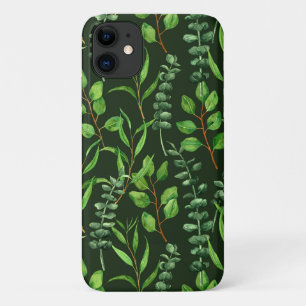 Capa Para iPhone 11 Eucalipto em verde escuro