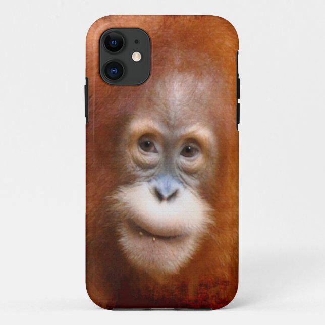 Capa Para iPhone 11 Excelente Ape Orangutan Wildlife Animal Lovers (Verso)