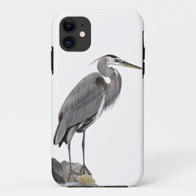 Capa Para iPhone 11 Excelente Blue Heron (Verso)