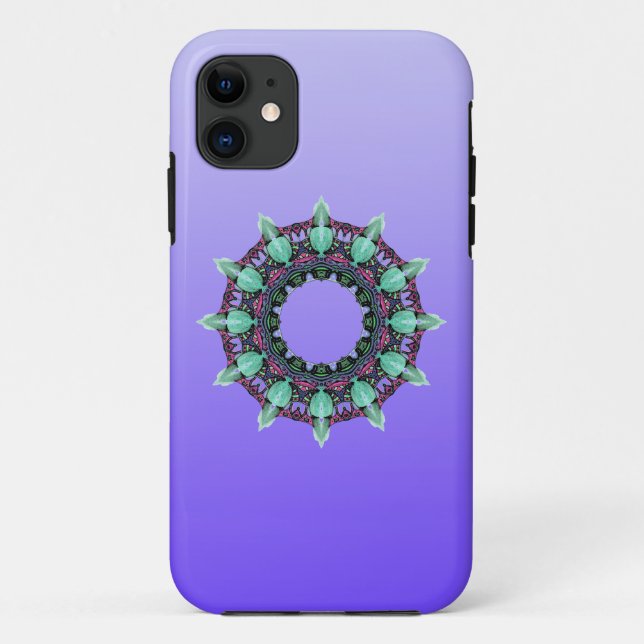 Capa Para iPhone 11 EXEMPLO APENAS gradientes de COR - violeta (Verso)