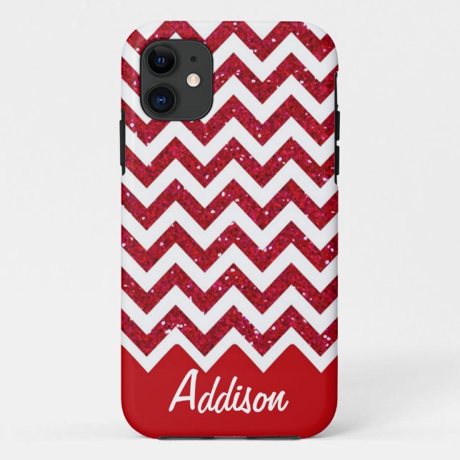 Capa Para iPhone 11 Exemplo conhecido de Chevron BLING do brilho do (Verso)