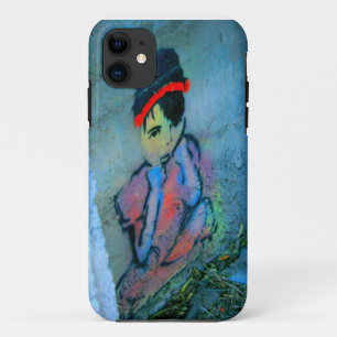 Capa Para iPhone 11 exemplo da menina dos grafites