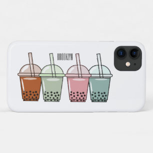 Capa Para iPhone 11 Exemplo de desenho animado do chá de bolhas