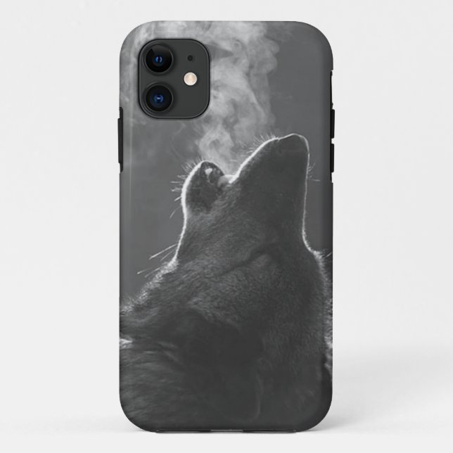 Capa Para iPhone 11 exemplo do lobo do iPhone (Verso)