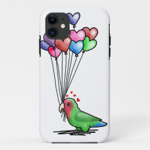 Capa Para iPhone 11 Exemplo do Lovebird no BRANCO