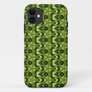 Capa Para iPhone 11 exemplo louco do abstrato do verde