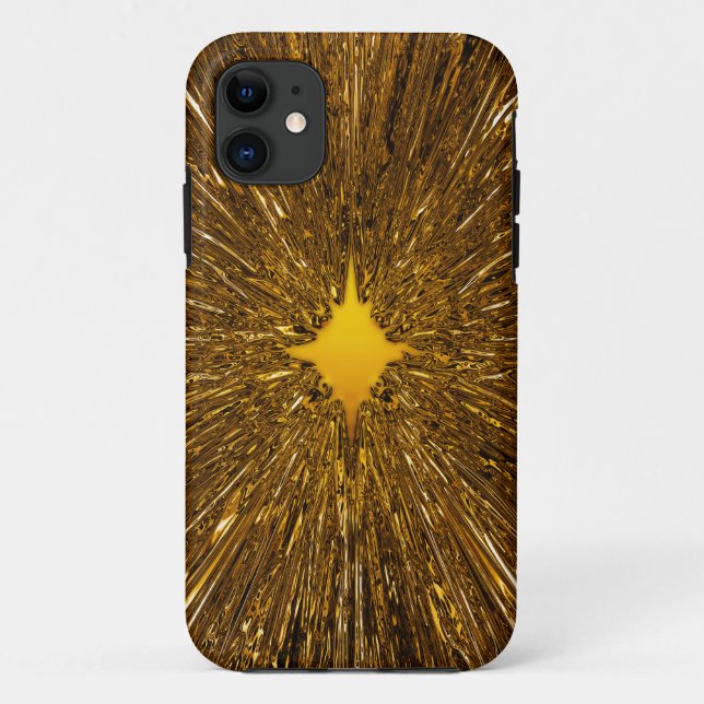Capa Para iPhone 11 explosão de ouro (Verso)