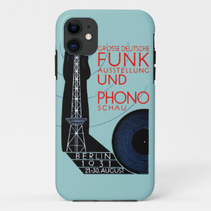Capa Para iPhone 11 Expo de Música e Rádio Alemão de 1931