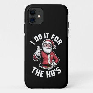 Capa Para iPhone 11 Faço isso para o Natal do Hos Papai Noel.