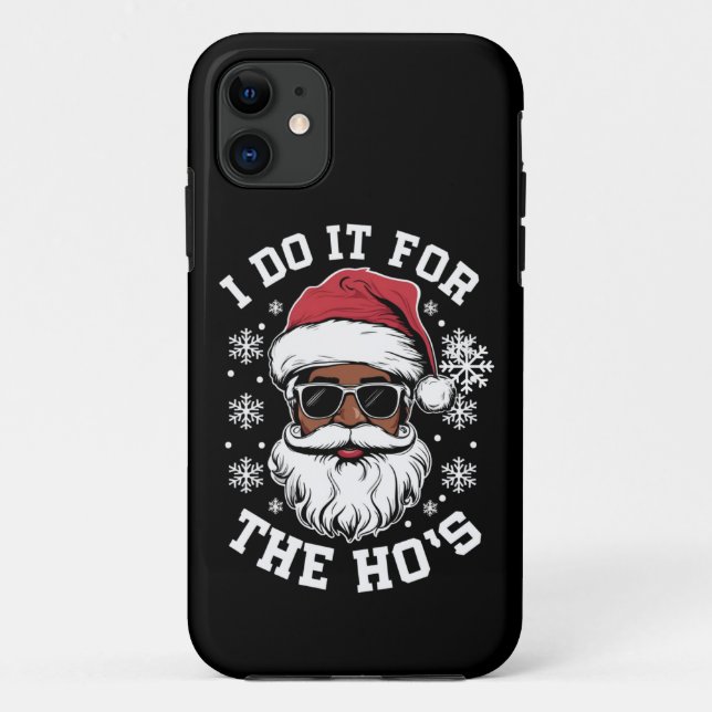 Capa Para iPhone 11 Faço-O Para Os Papais noeis Africanos De Natal (Verso)
