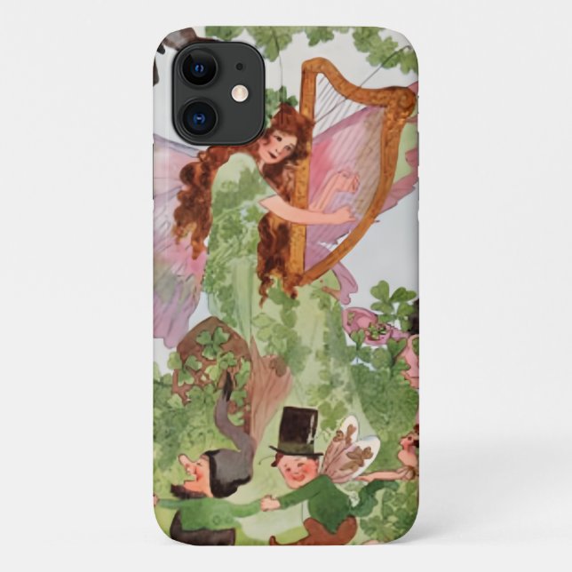 Capa Para iPhone 11 Fada da Música Tocando Música (Verso)