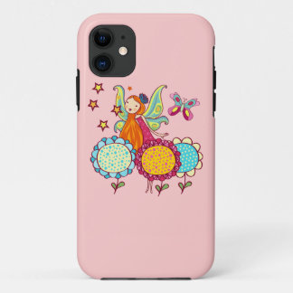Capa Para iPhone 11 Fada do jardim com flores
