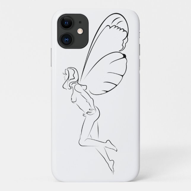 Capa Para iPhone 11 Fadas Voadoras... (Verso)
