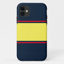 Capa Para iPhone 11 Faixas De Corrida Amarelo Amarelo Brilhante No Mar