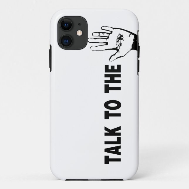 Capa Para iPhone 11 Fale Com A Mão (Verso)