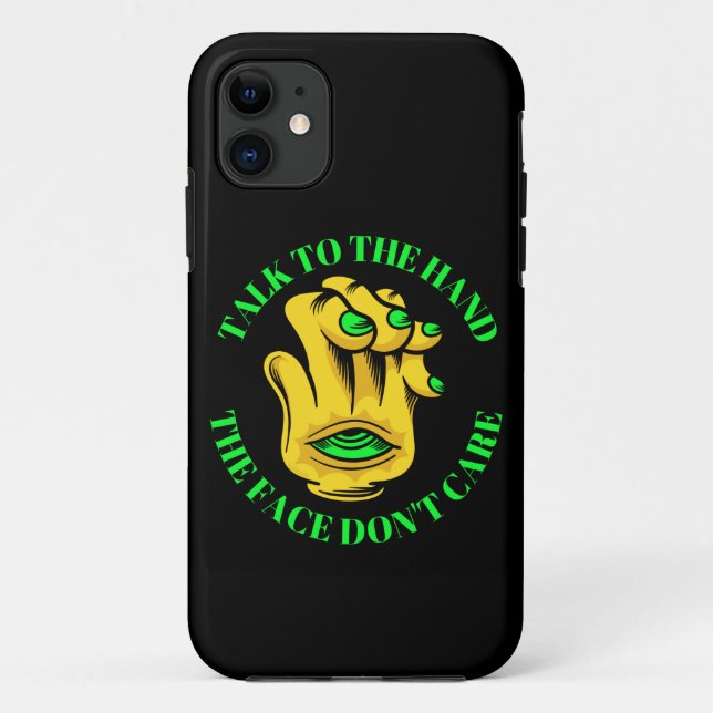 CAPA PARA iPhone 11 FALE COM A MÃO O ROSTO NÃO SE IMPORTA (Verso)