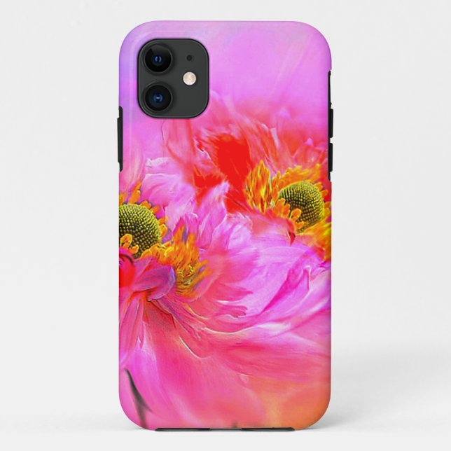 Capa Para iPhone 11 Fantasia floral   (Verso)