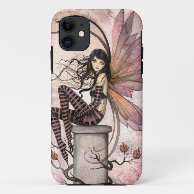 Capa Para iPhone 11 Fantasias de Fadas das Brisas de Outono por Molly  (Verso)
