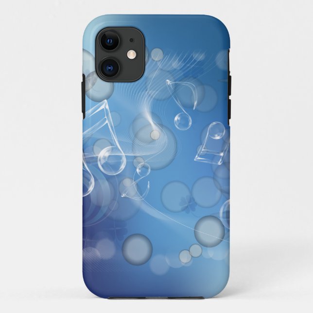 Capa Para iPhone 11 Fantasy Glass Music Notes (Verso)