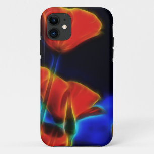 Capa Para iPhone 11 Fantasy Surreal California Poppies