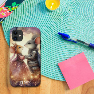 Capa Para iPhone 11 Fantasy Watercolor Renaissance Mouse Romance