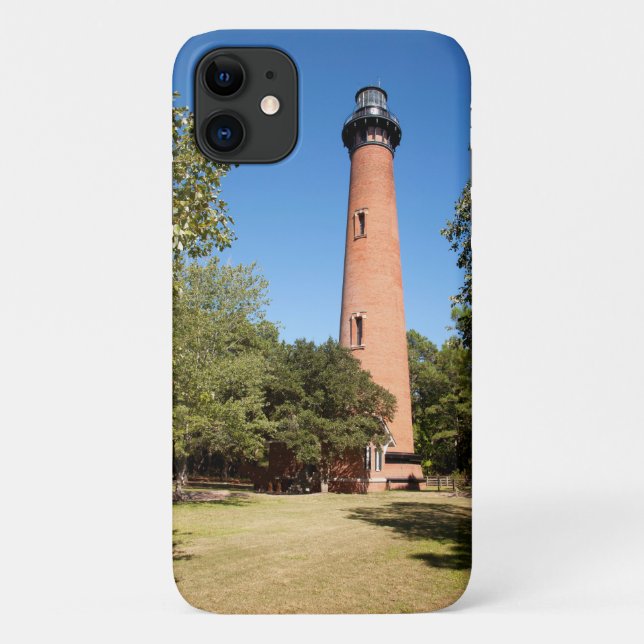 Capa Para iPhone 11 Farol Currituck Beach (Verso)