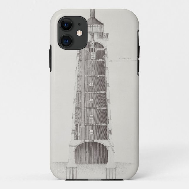 Capa Para iPhone 11 Farol de Edystone gravado pelo registro de John (Verso)