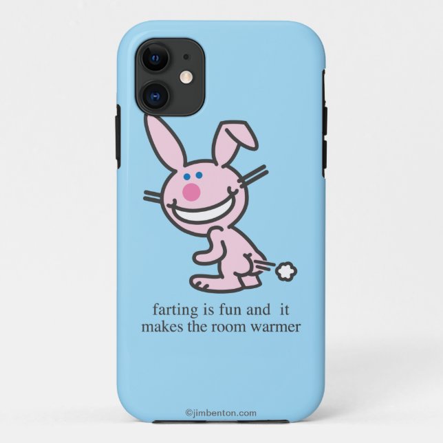 Capa Para iPhone 11 Farting é divertimento (Verso)