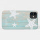Capa Para iPhone 11 Faux Beach Wood Starfish, aflorado, personalizado (Back (Horizontal))