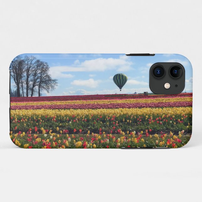 Capa Para iPhone 11 Fazenda de Tulipas de Sapato de Madeira, Woodburn, (Verso (horizontal))