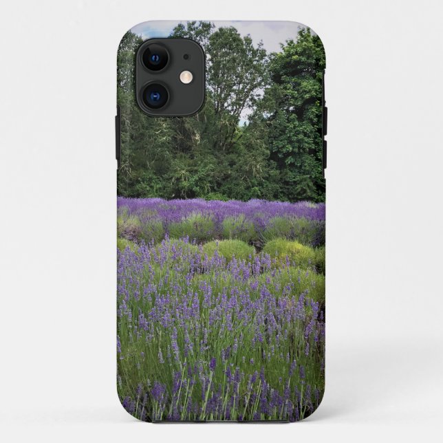 Capa Para iPhone 11 Fazenda lavanda (Verso)
