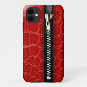 Capa Para iPhone 11 Feche-o acima - Trompe - l ' crocodilo do vermelho