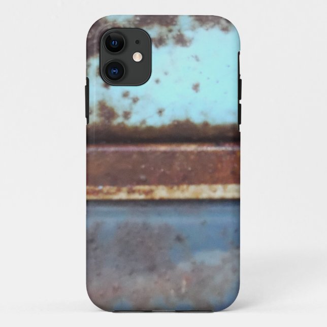 Capa Para iPhone 11 Fecho do caminhão com ferrugem azul e lacre (Verso)