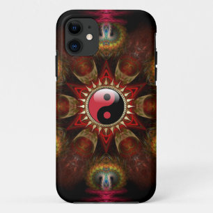 Capa Para iPhone 11 Feita com Amor: Nova Estrela Fractal de Yin Yang,