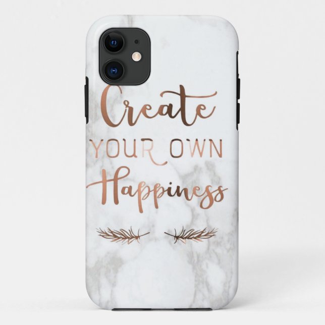 Capa Para iPhone 11 Felicidade própria Mate Case-Mate Tough Apple (Verso)