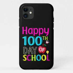 Capa Para iPhone 11 Feliz-100-o-dia-da-escola