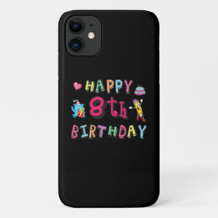 Capa Para iPhone 11 Feliz 8 de aniversário. 8 anos por dia.