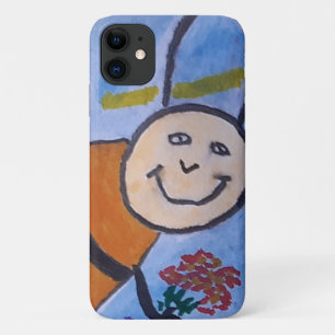 Capa Para iPhone 11 Feliz Abelha de Mel