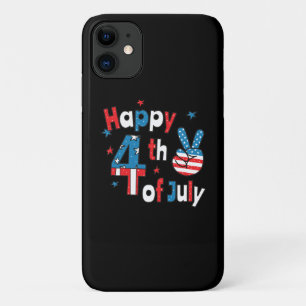 Capa Para iPhone 11 Feliz Dia da Independência em 4 de julho