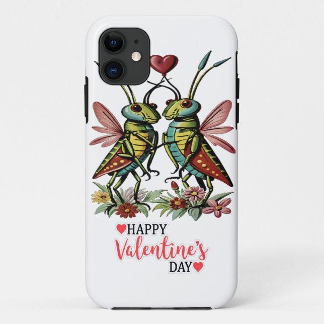 Capa Para iPhone 11 Feliz dia de os namorados (Verso)