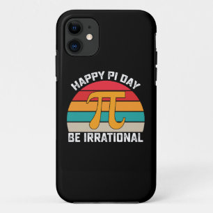 Capa Para iPhone 11 Feliz Dia do Pi Seja Irracional Matemática Diverti